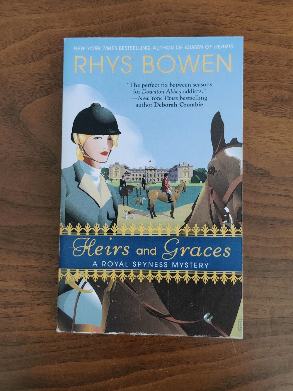 Rhys Bowen Heirs and Graces (Blue Cover) - Paperback Novel